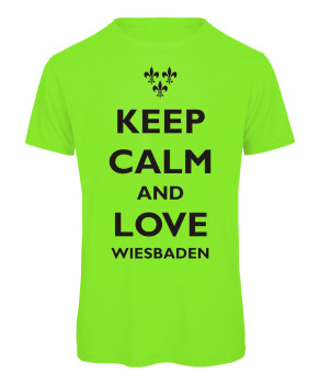 keep calm Wiesbaden Neongrün