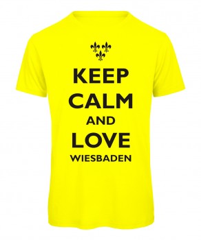 keep calm Wiesbaden Neongelb