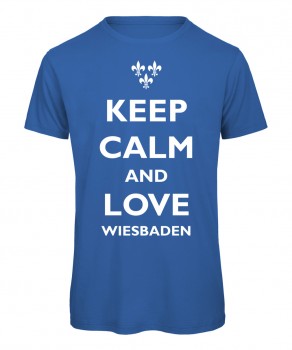 keep calm and love Wiesbaden - Kinder Royalblau