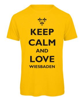 keep calm and love Wiesbaden - Kinder Gelb