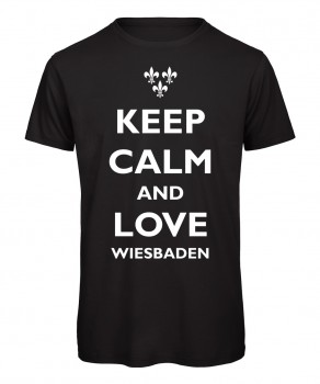 keep calm and love Wiesbaden - Kinder Schwarz