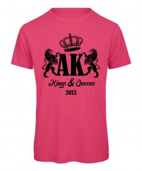 Kings and Queens Pink mit schwarzem Druck