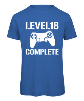 Level 18 Complete Herren T-Shirt -  Royal Blau