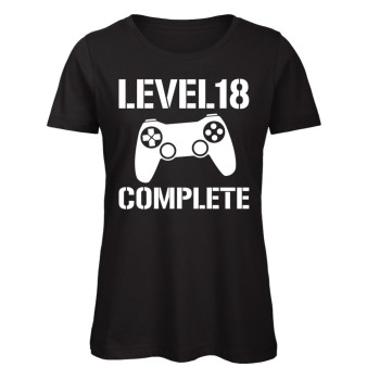 Level 18 Complete Gamerinnen T-Shirt für Frauen zum 18. Geburtstag