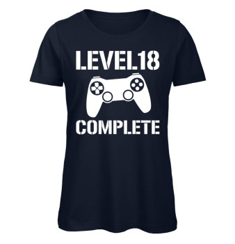 Preview: Level 18 Complete Gamerinnen T-Shirt für Frauen zum 18. Geburtstag Preview: Level 18 Complete Gamerinnen T-Shirt für Frauen zum 18. Geburtstag