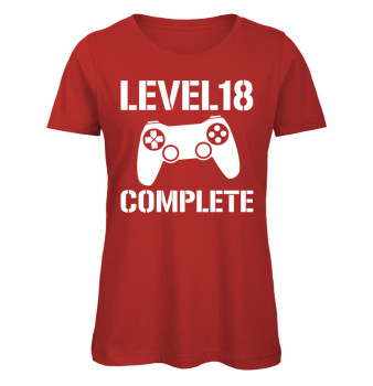 Level 18 Complete Gamerinnen T-Shirt für Frauen zum 18. Geburtstag