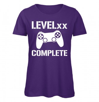 Level xx Complete Gamer T-Shirt für Damen zum Geburtstag - Purple