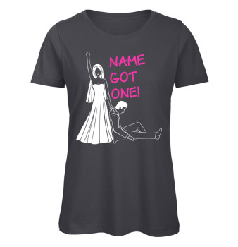 Sie hat Einen! JGA T-Shirt für die Braut. Anthrazit