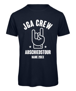 Rock Abschiedstour Crew JGA T-Shirts Navy