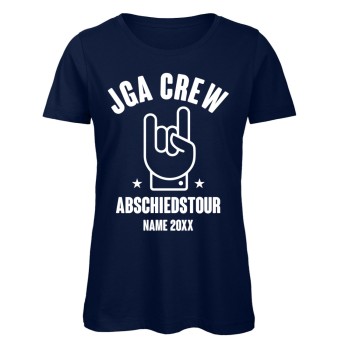 Rock Crew Frauen JGA T-Shirt Navy