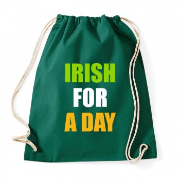 Irish for a day - Cotton Gymsac Bottle Green