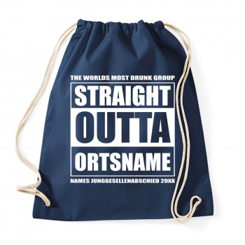 Straight Outta Ortsname - JGA Rucksack Navy