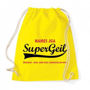 Super geil - JGA Rucksack  Yellow