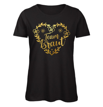 Preview: Team Braut Blumenherz Frauen JGA T-Shirt