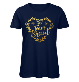 Preview: Team Braut Blumenherz Frauen JGA T-Shirt