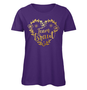 Preview: Team Braut Blumenherz Frauen JGA T-Shirt