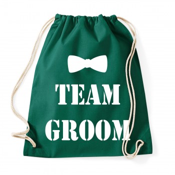 Groom Team Fliege - JGA Rucksack Bottle Green