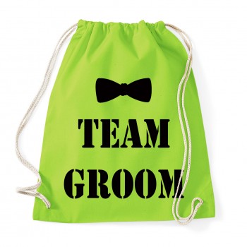 Groom Team Fliege - JGA Rucksack Lime Green