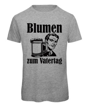 Preview: Blumen zum Vatertag T-Shirt Grau