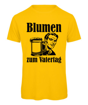 Preview: Blumen zum Vatertag T-Shirt Gelb