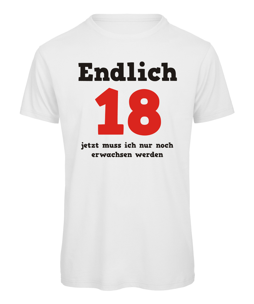 Geschenk zum 18.Geburtstag coole Sprüche T-Shirt 18 T-Shirt 18.Geburtstag 