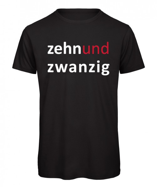 Zehn und Zwanzig - T-Shirt Schwarz