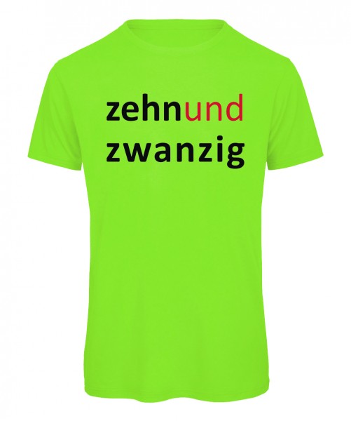Zehn und Zwanzig - T-Shirt Neongrün
