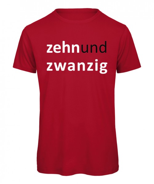 Zehn und Zwanzig - T-Shirt Rot