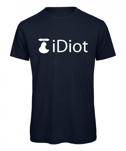 iDiot T-Shirt Marineblau