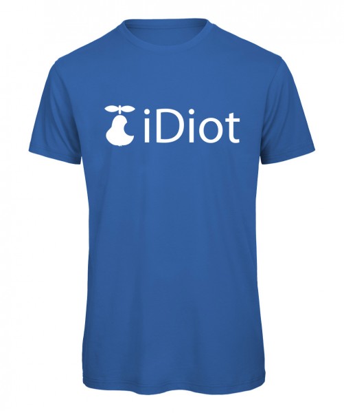 iDiot T-Shirt Royalblau
