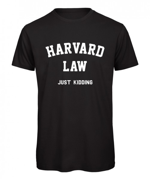 Harvard Law - T-Shirt Schwarz