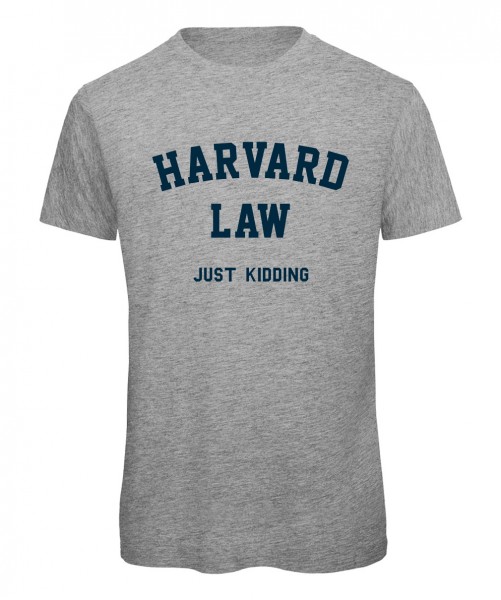 Harvard Law - T-Shirt Grau Meliert