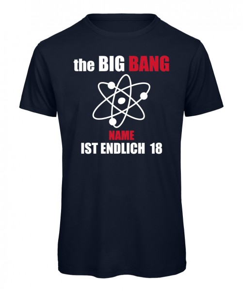 The Big Bang - Geburtstags T-Shirt Marineblau