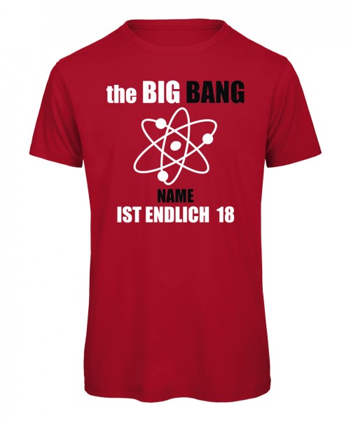 The Big Bang - Geburtstags T-Shirt Rot