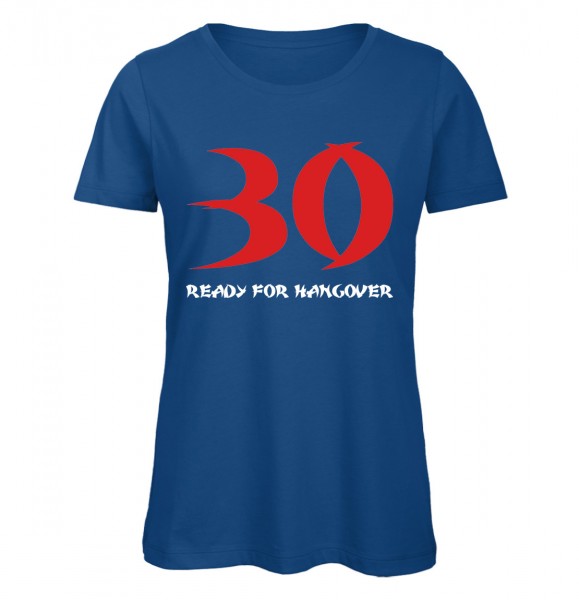 30 Hangover T-Shirt Royalblau