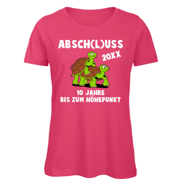 10 Jahre bis zum Höhepunkt - Abschluss T-Shirt Mädels