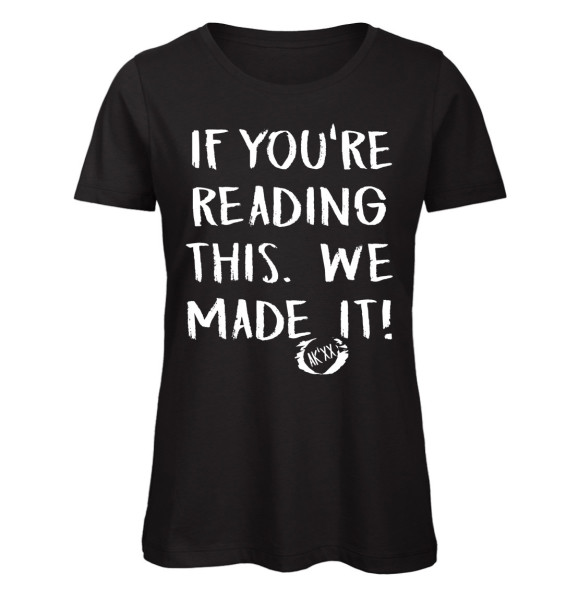 If you reading this chalk - Abschluss T-Shirt für Mädchen - Schwarz