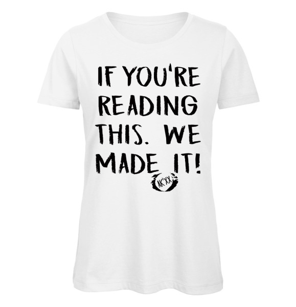 If you reading this chalk - Abschluss T-Shirt für Mädchen - Weiß