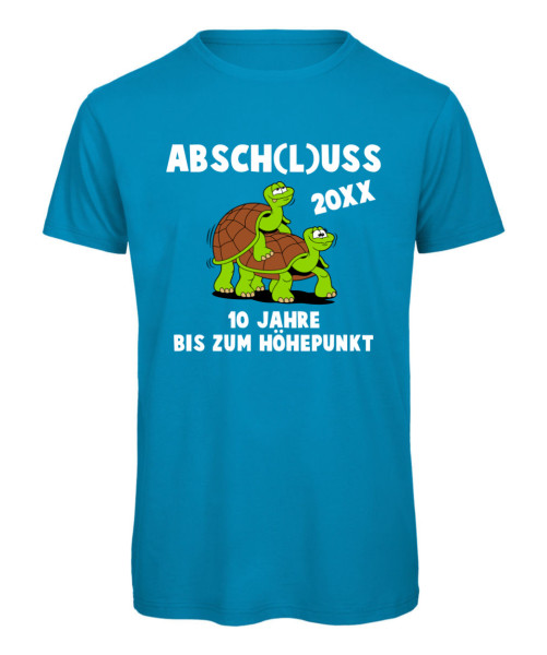 10 Jahre bis zum Höhepunkt - Abschluss T-Shirt Jungs Azur