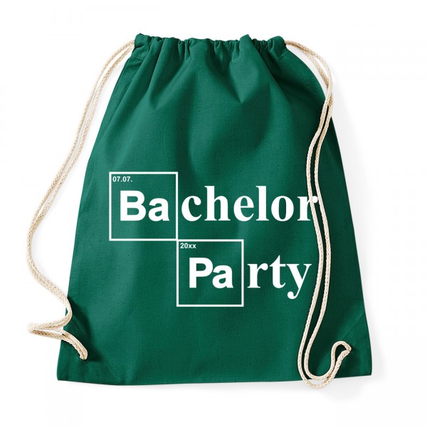Bachelor Party - JGA Baumwollrucksack  Bottle Green
