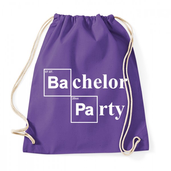 Bachelor Party - JGA Baumwollrucksack  Purple