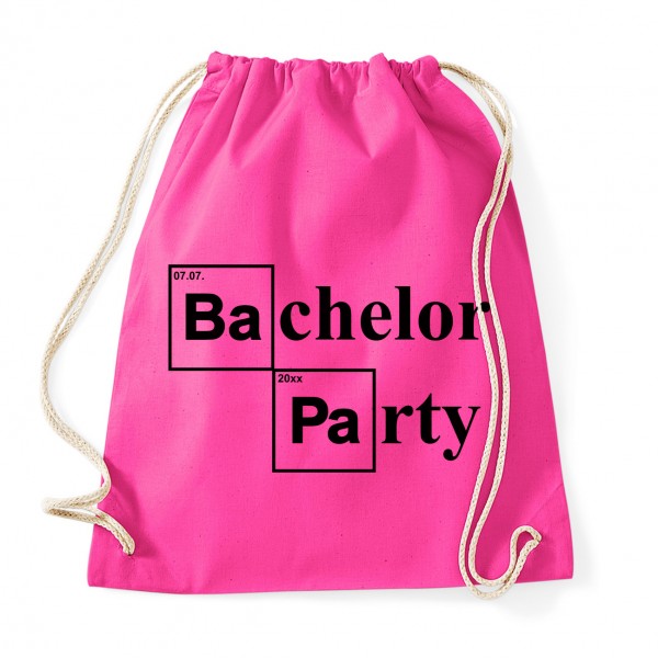 Bachelor Party - JGA Baumwollrucksack  Fuchsia