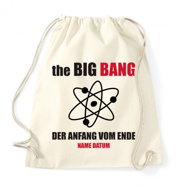 Big Bang Anfang vom Ende - JGA Rucksack Natural