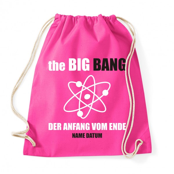 Big Bang Anfang vom Ende - JGA Rucksack Fuchsia