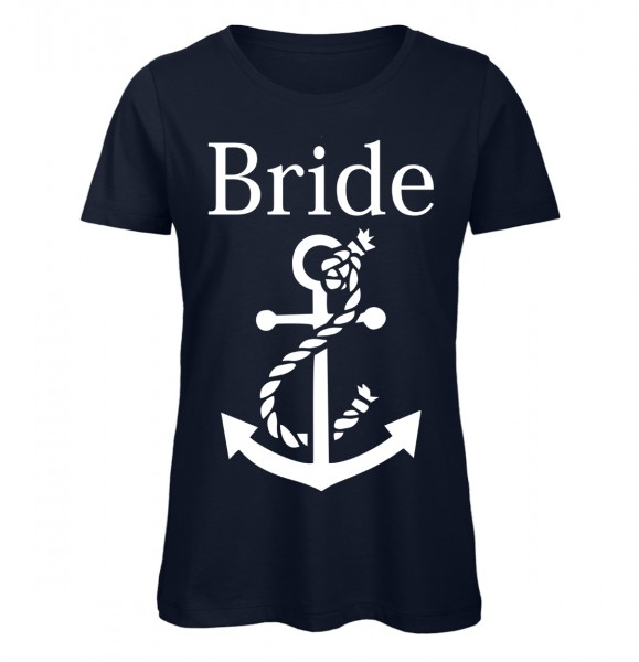 Bride Anker Frauen T-Shirt Navyblau