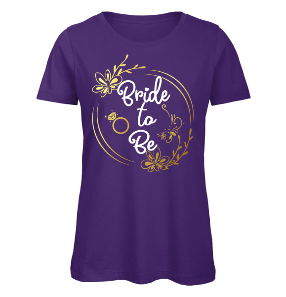 Bride to be JGA Frauen T-Shirt Lila
