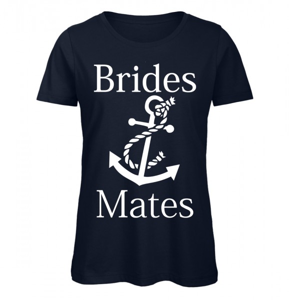 Bride Mates Frauen JGA Shirt Navy