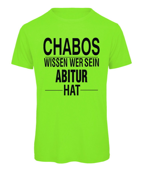 Chabos Wissen wer sein ABI hat Neongrün