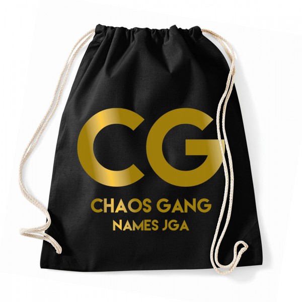 Chaos Gang - JGA Baumwollrucksack  Black