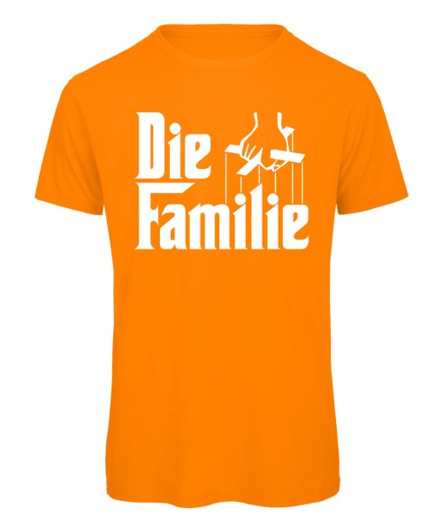 Die Familie JGA T-Shirt  Neonorange